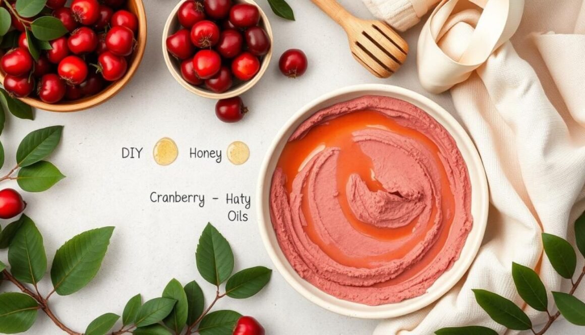 diy Cranberry Clay Face Mask