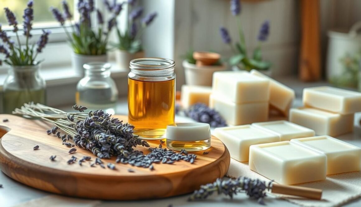 diy Lavender soap-making