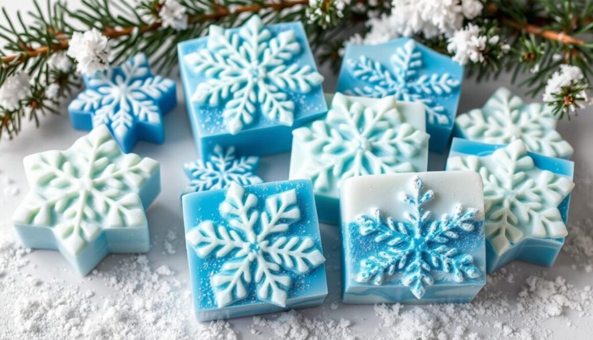 diy Snowflake Soap Bars