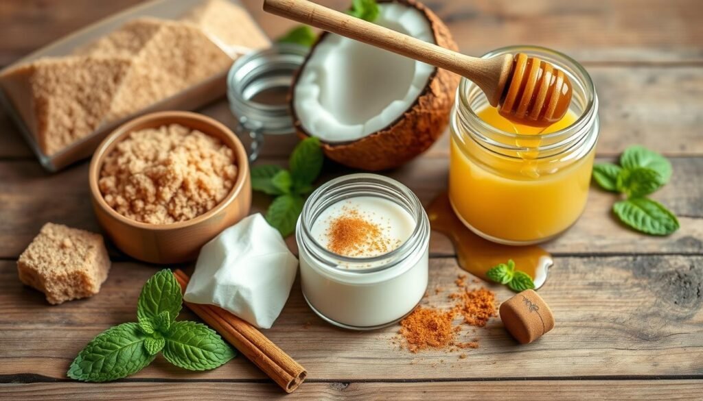 organic ingredients for lip scrub